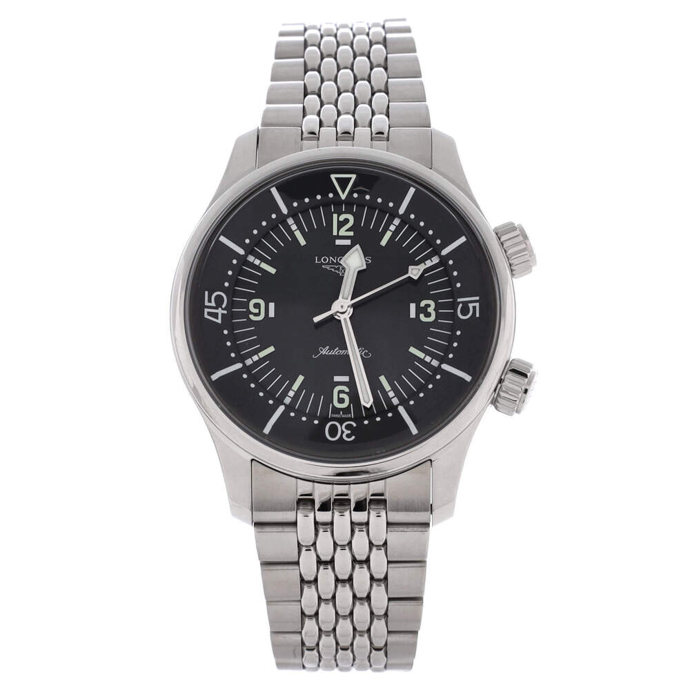 Longines 39 Legend Diver Automatic Watch Stainless Steel